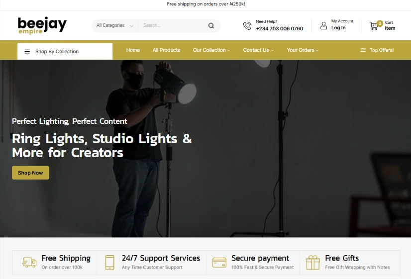 Ecommerce Website Designer in Lagos